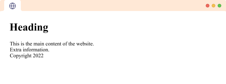 Semantic HTML Example Sample HTML document using semantic code